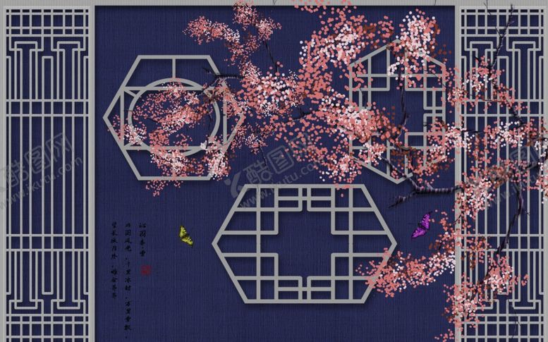 编号：60572909202121209859【酷图网】源文件下载-新中式背景墙