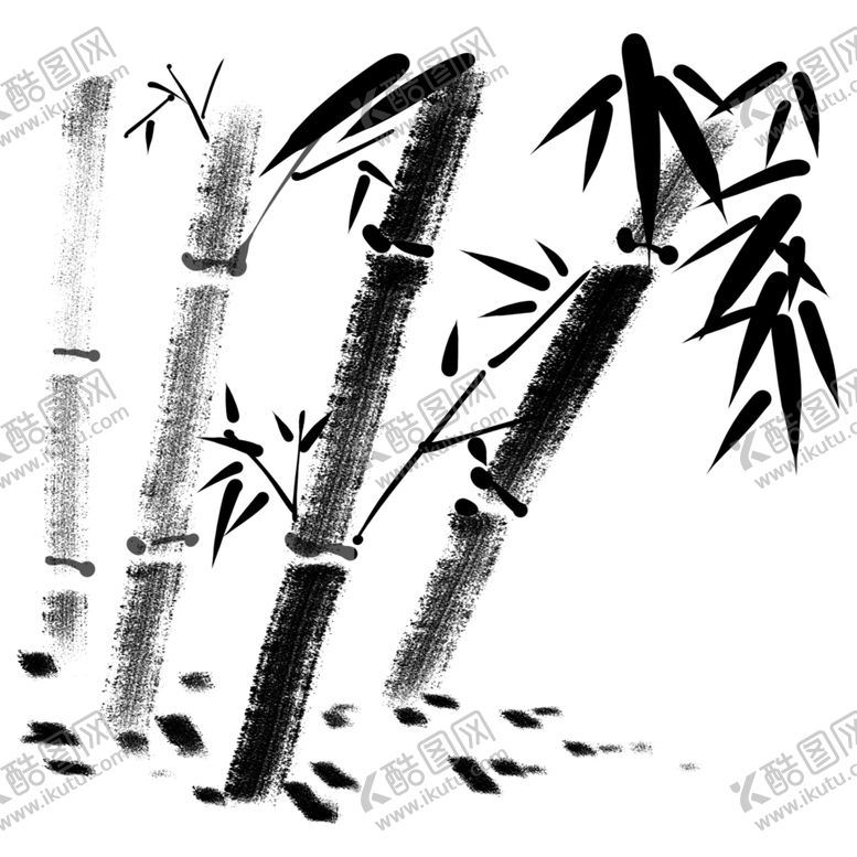 编号：80658606190733527357【酷图网】源文件下载-水墨竹子
