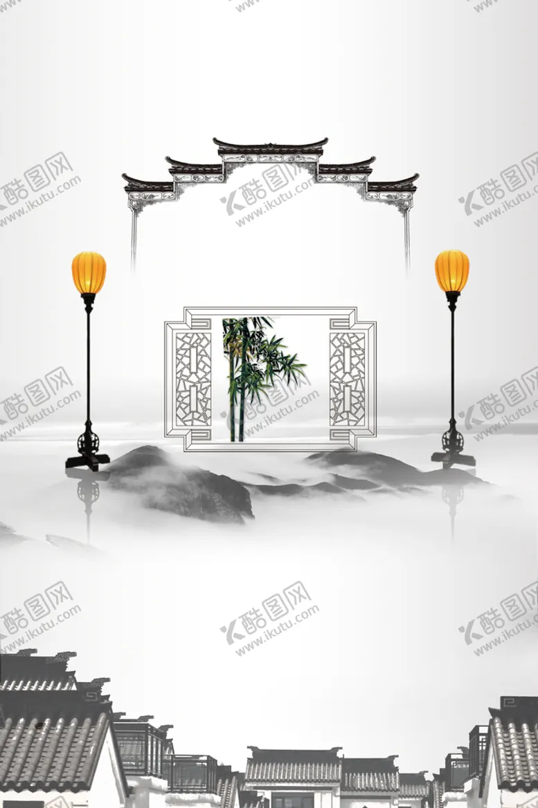 编号：13796010020601060136【酷图网】源文件下载-徽派建筑