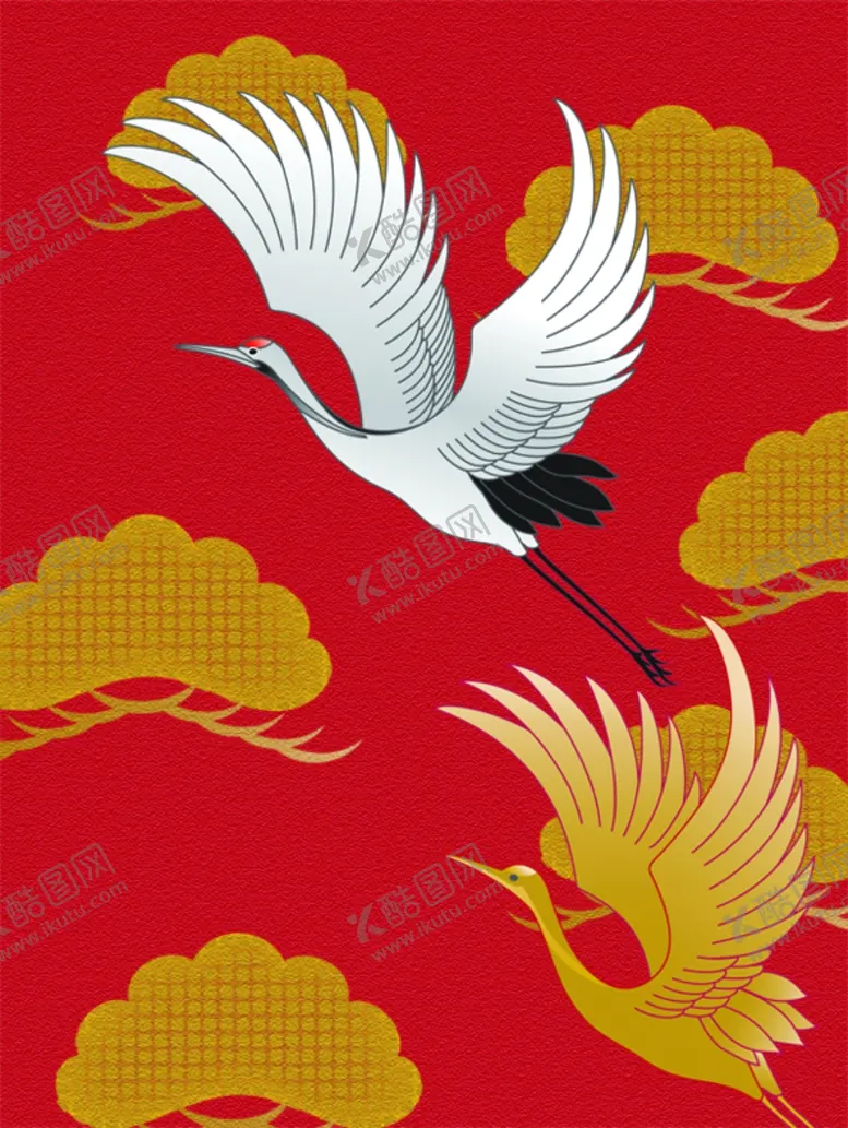 编号：60907202021641597707【酷图网】源文件下载-仙鹤