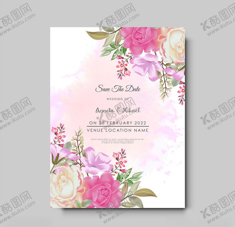 编号：85864310201802536641【酷图网】源文件下载-花卉邀请函