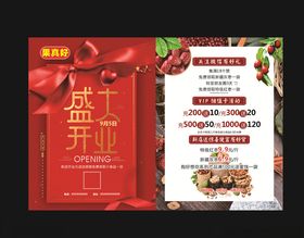 盛大开业单页彩页