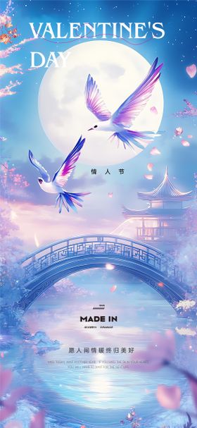 七夕鹊桥海报