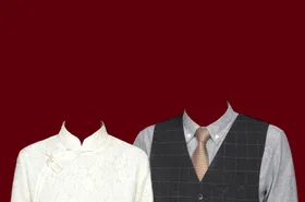 结婚证件照寸服装素材登记情侣服装