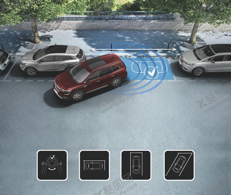 编号：56024809241839111552【酷图网】源文件下载-雷诺新科雷傲自动倒车入库