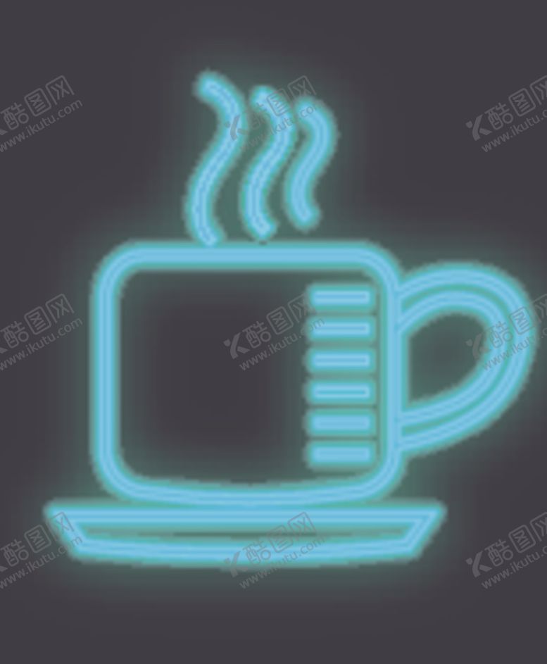 编号：78062806190052271972【酷图网】源文件下载-霓虹灯咖啡
