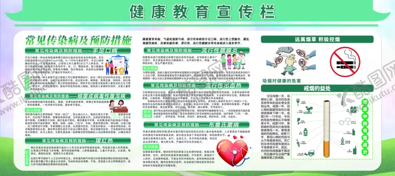 编号：31159302181246467123【酷图网】源文件下载-健康教育宣传栏