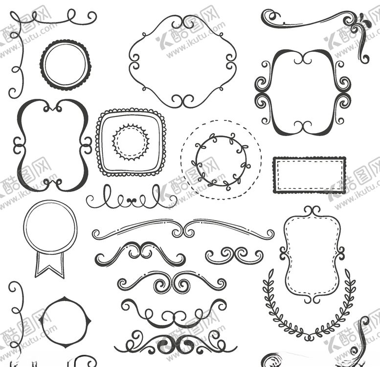 编号：71102210311942212884【酷图网】源文件下载-花边花纹边框