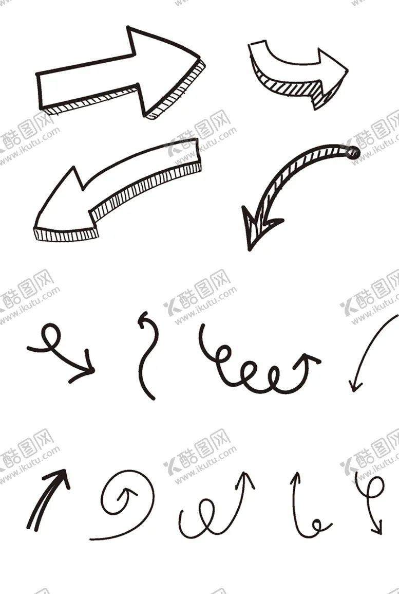 编号：69739407021939583711【酷图网】源文件下载-矢量卡通箭头