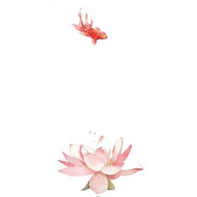 水墨墨迹鲤鱼