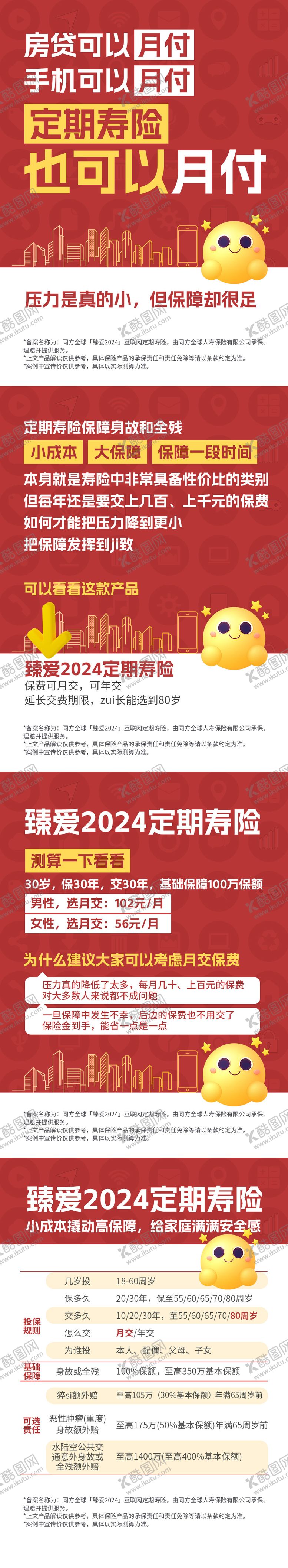 编号：46320710172122251018【酷图网】源文件下载-小红书简洁保险海报