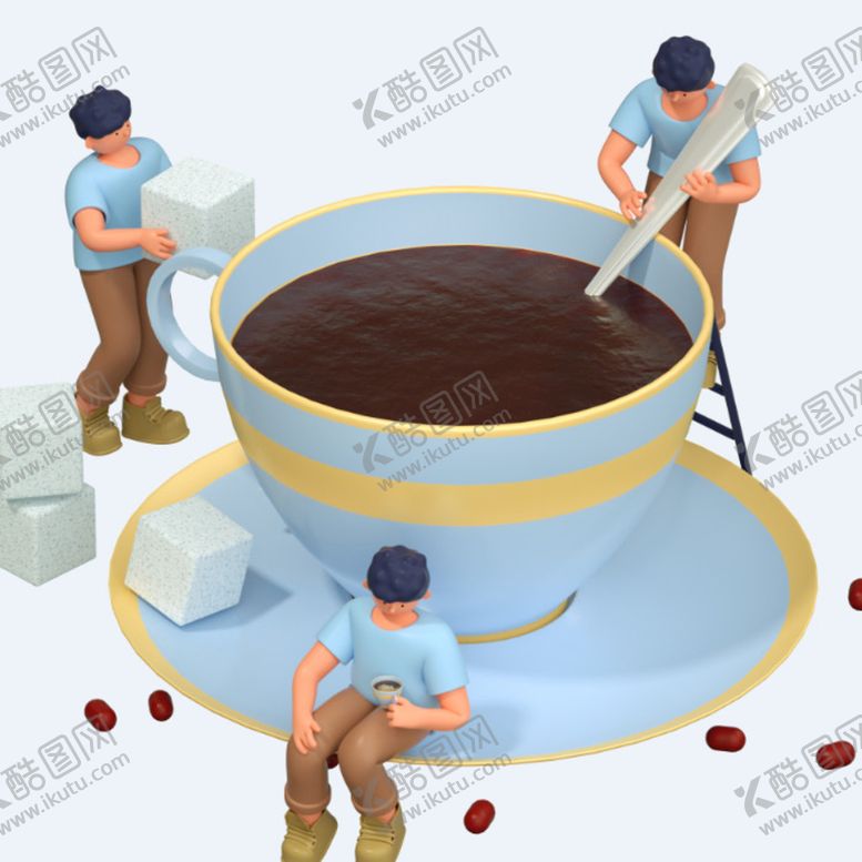 编号：78172901170408519181【酷图网】源文件下载-C4D模型 卡通人  