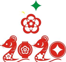 鼠年logo