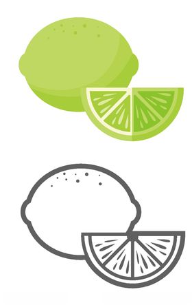 手绘卡通水果