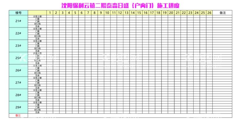 编号：27226003191100405741【酷图网】源文件下载-施工进度