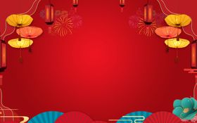 红色背景签约仪式底纹会议展板企业会议展板