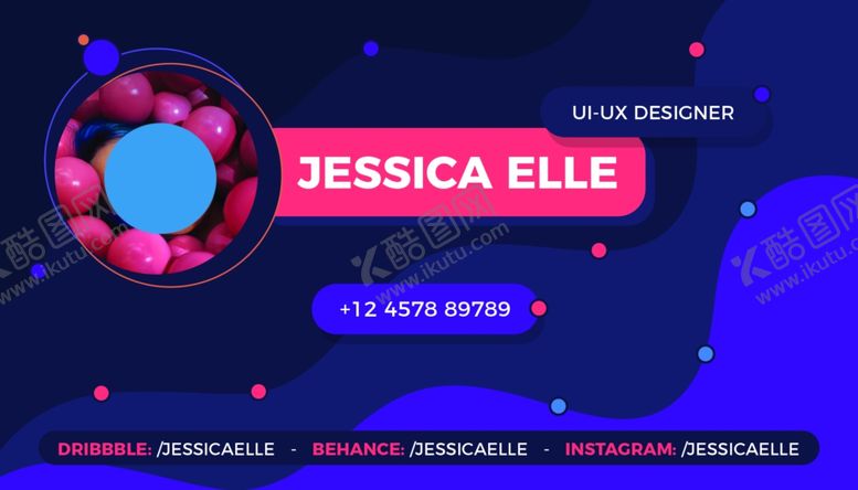 编号：36851109201716394748【酷图网】源文件下载-UI设计师名片背面