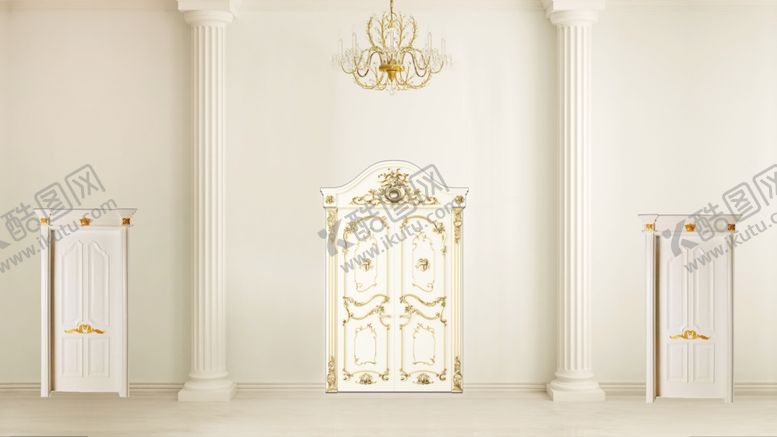 编号：79994610040843043150【酷图网】源文件下载-白色欧式房间