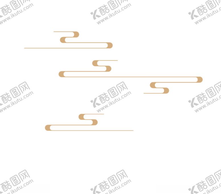 编号：10813910281811453270【酷图网】源文件下载-矢量古典云纹装饰图案元素