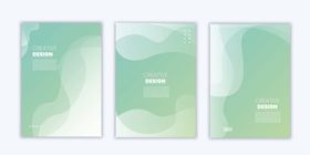 清新渐变绿色背景