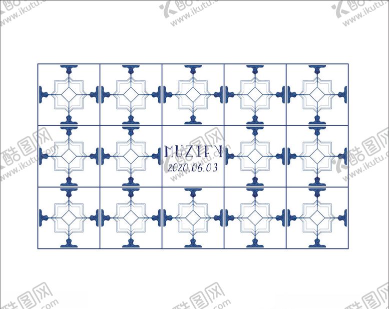 编号：61269609220100336665【酷图网】源文件下载-方块几何瓷砖图案