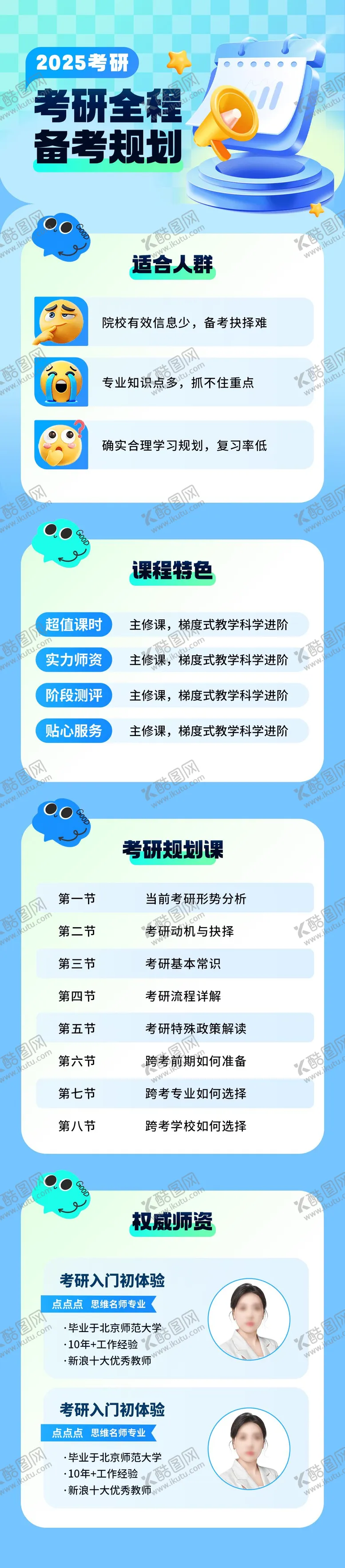 编号：52249106160049191492【酷图网】源文件下载-考研规划长图