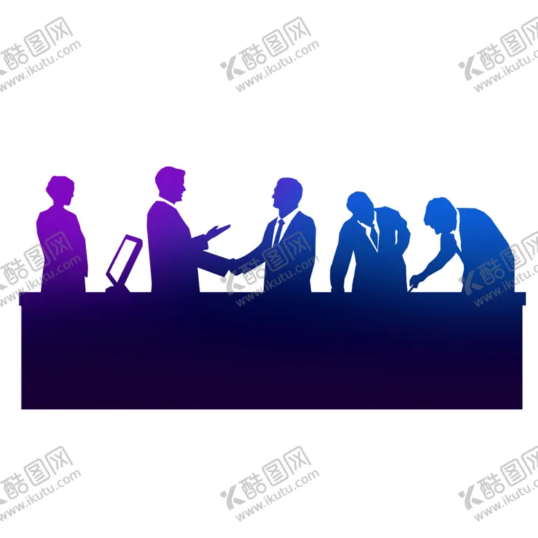 编号：90030509252004022473【酷图网】源文件下载-商务人物剪影