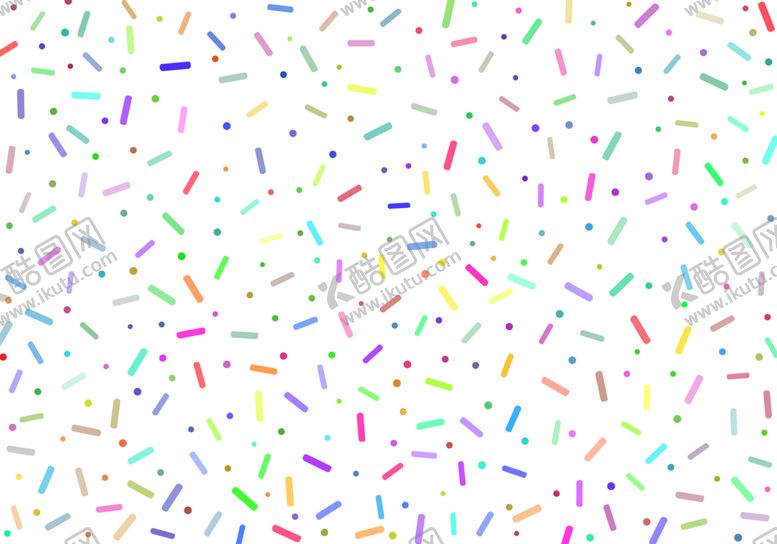 编号：97564410121151082465【酷图网】源文件下载-明亮五彩纸屑派对图案彩色糖洒糖