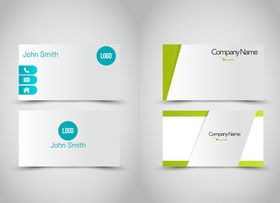 简约几何风格名片设计