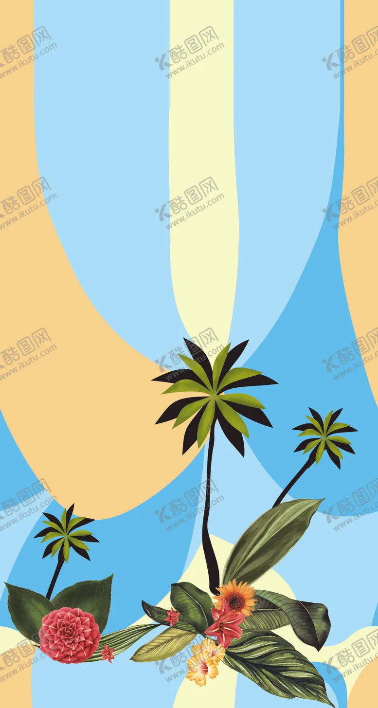 编号：73423804181204494624【酷图网】源文件下载-热带叶子棕榈红棕榈
