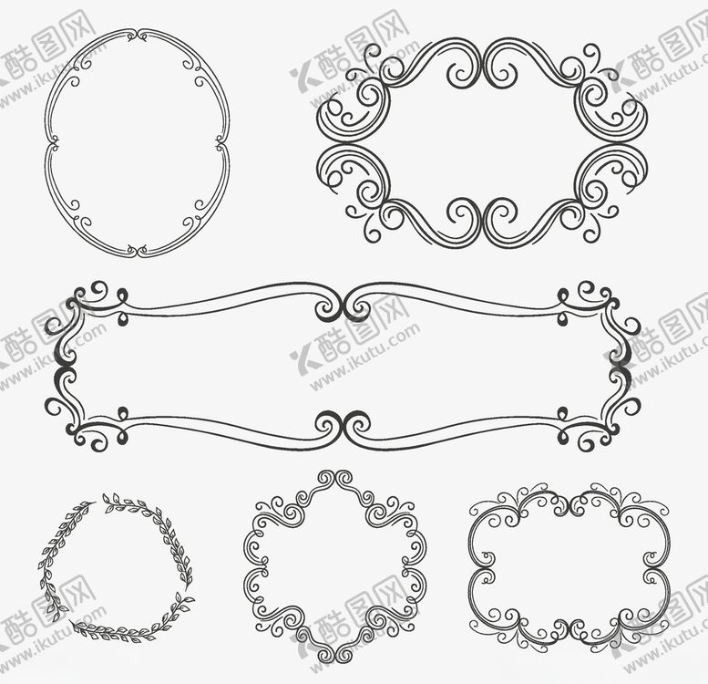 编号：62754810032328003688【酷图网】源文件下载-花边边框