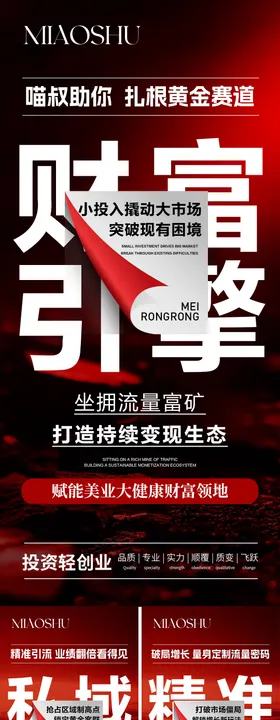 医美招商宣传造势海报