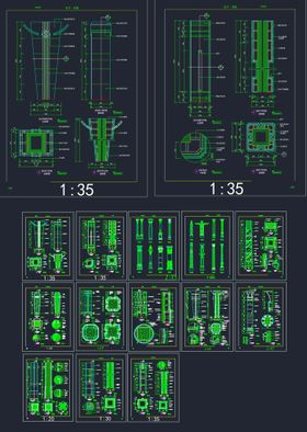 柱装饰建筑详图