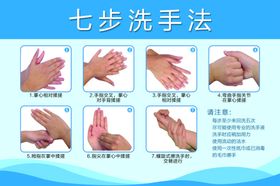 洗手步骤牌
