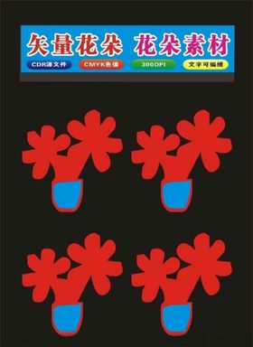 红色花朵花瓣花