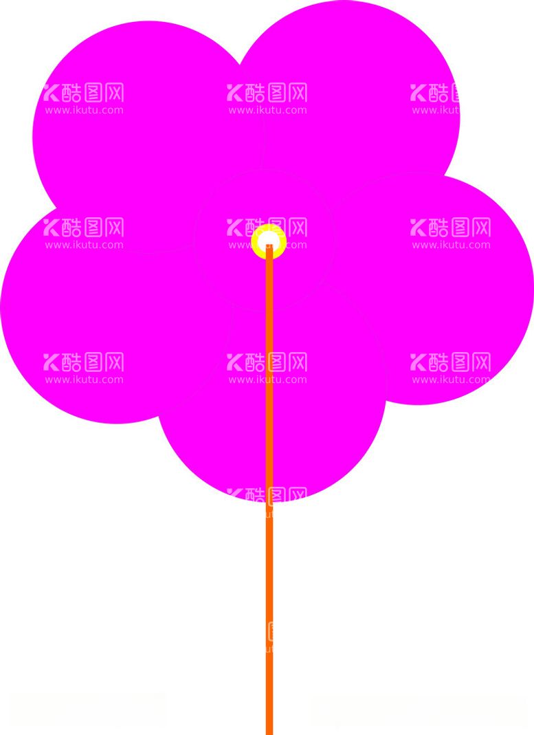 编号：16329611241529244492【酷图网】源文件下载-花朵风车