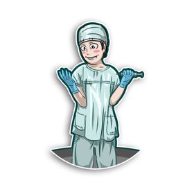 医生大夫医护工作者打针做手术麻