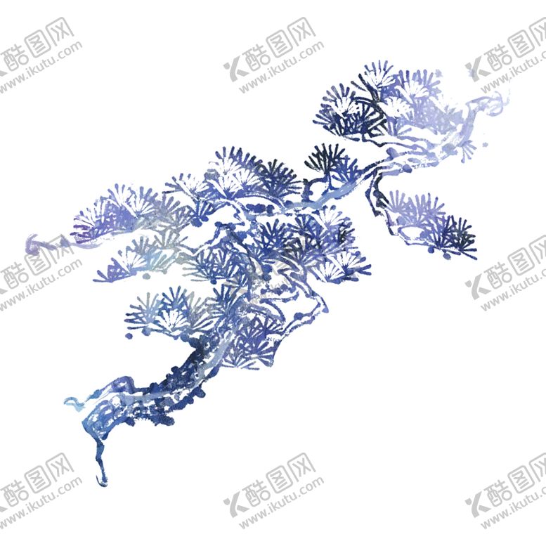 编号：23560009262354471344【酷图网】源文件下载-水墨中国风迎客松