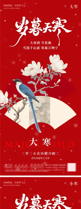 大寒小寒地产朋友圈海报