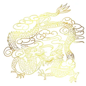 金龙浮雕纹图腾