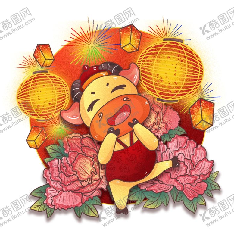 编号：23681004180442235755【酷图网】源文件下载-牛年卡通形象