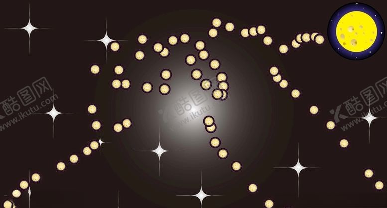 编号：14523809200038209929【酷图网】源文件下载-金黄圆月星球科技素材