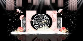 粉色主题婚礼场景