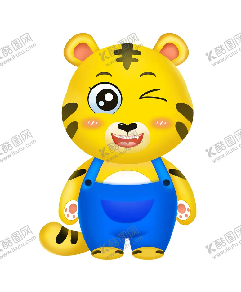 编号：07425609220007519840【酷图网】源文件下载-手绘卡通小老虎