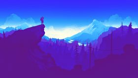 彩色风景插画动漫背景