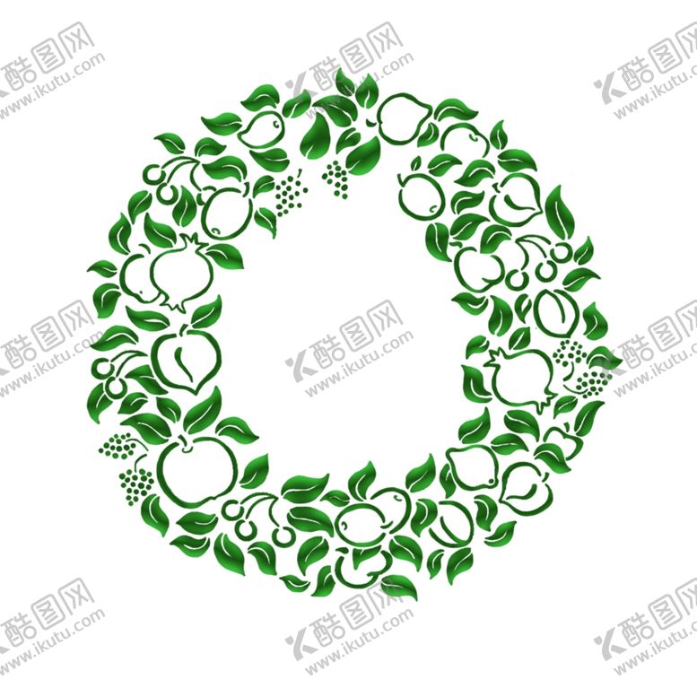 编号：96304109092341368289【酷图网】源文件下载-水果边框