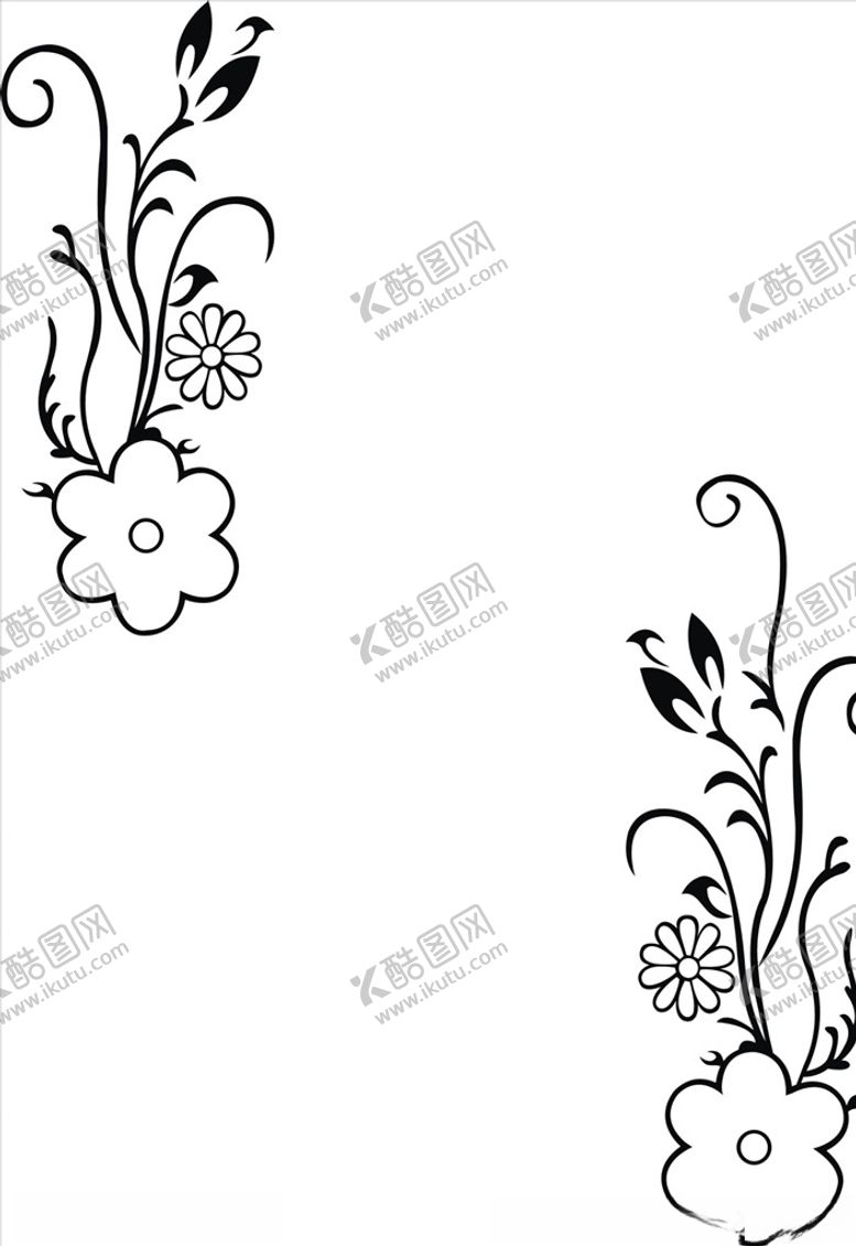 编号：34489009180113139645【酷图网】源文件下载-硅藻泥刻花玄关花朵线条