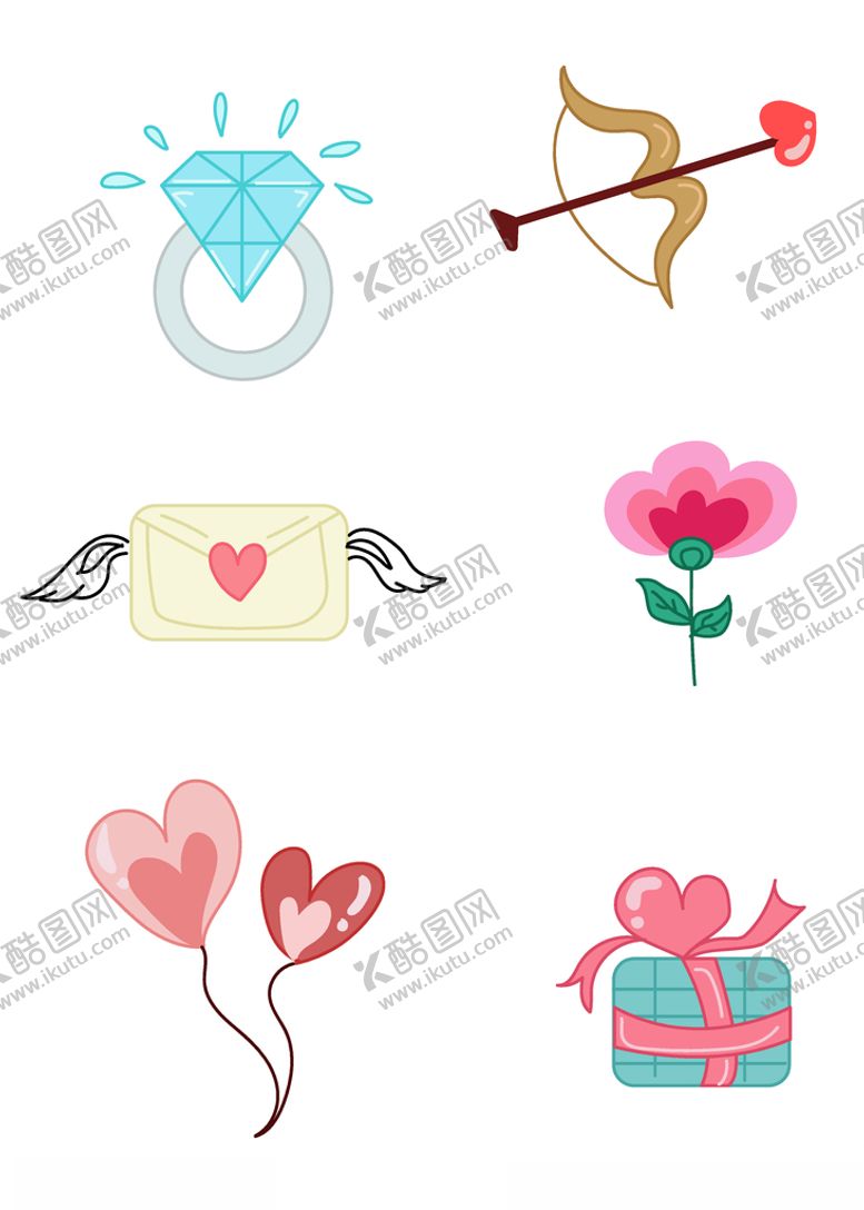 编号：37320409230452478742【酷图网】源文件下载-七夕节装饰元素