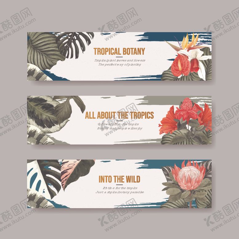 编号：35839304081107243507【酷图网】源文件下载-花卉横幅