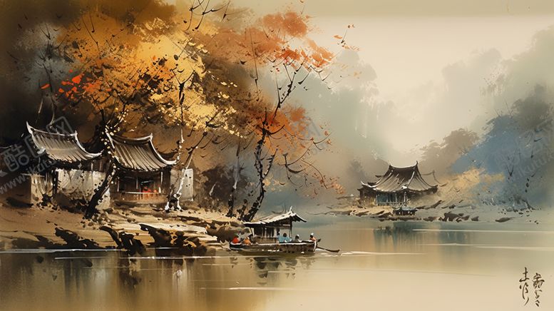 编号：58407812130437211436【酷图网】源文件下载-山水画